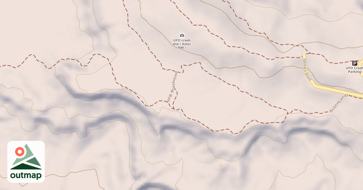 Map of Alien Run Trail