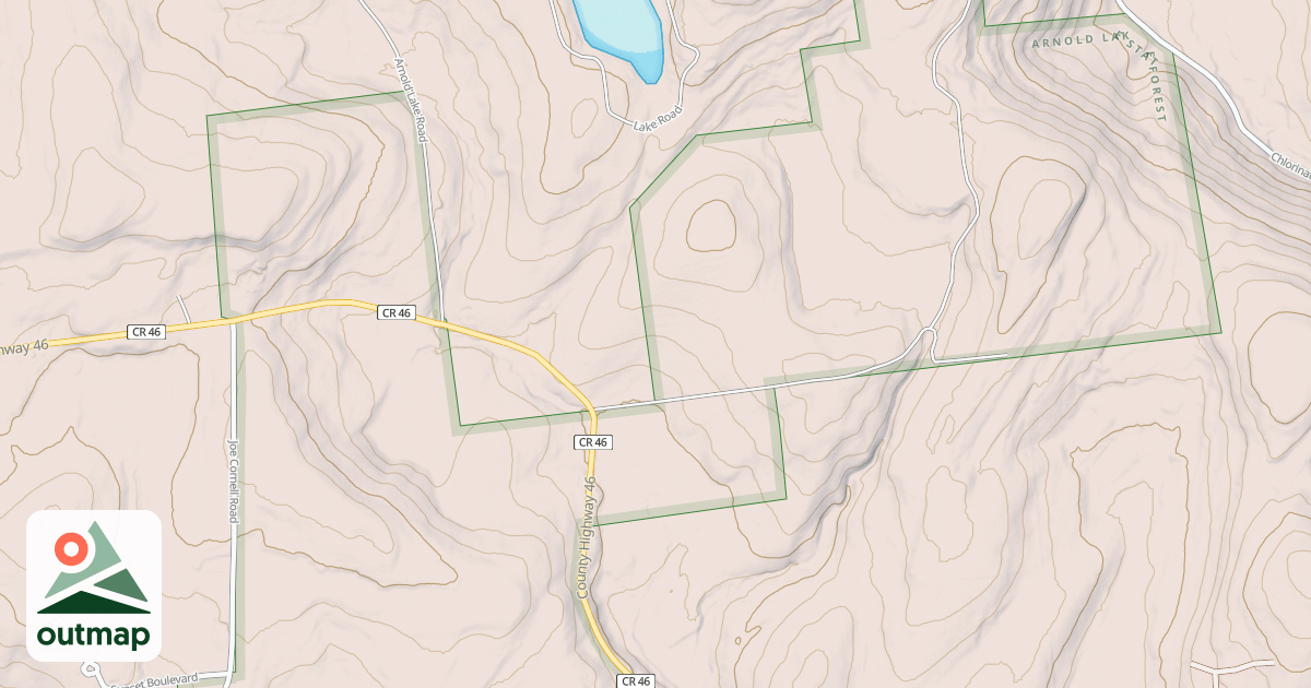 Map of Arnold Lake Forest Access #4