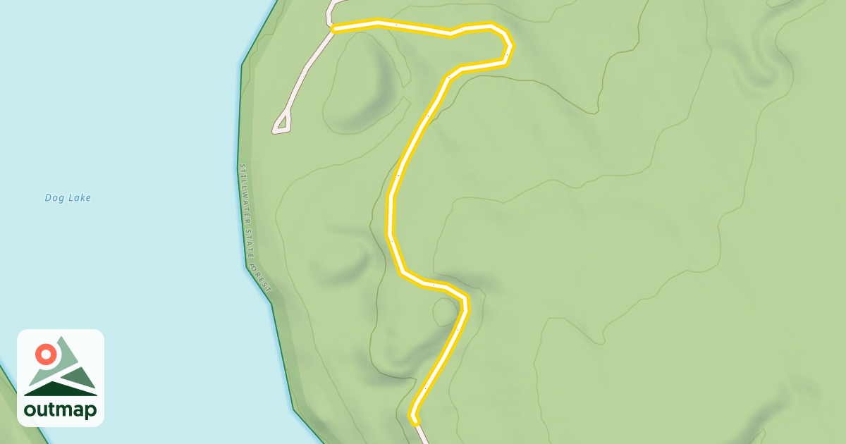 Map of Dog Lake Road