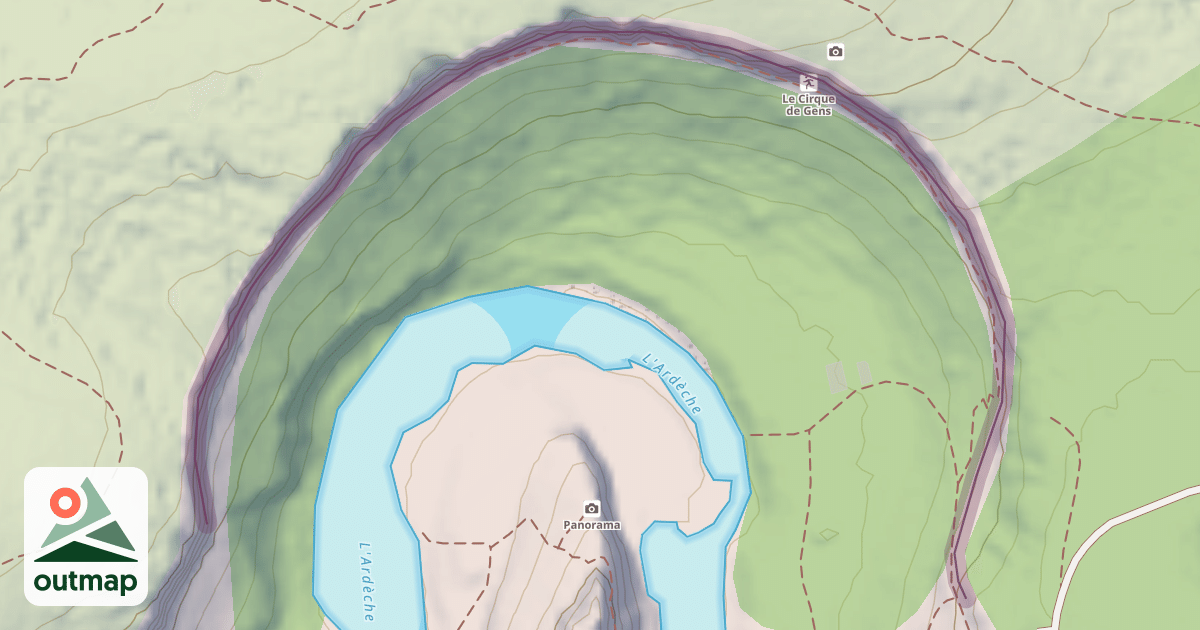 Map of Cirque de Chauzon
