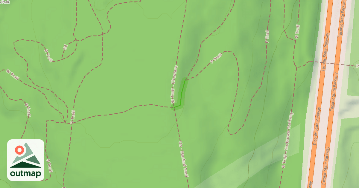 Map of L Trail - Dynamite Run