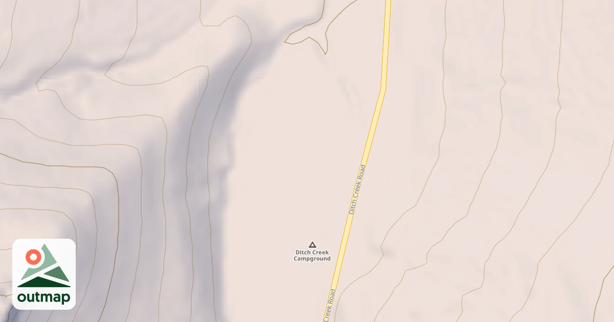 Map of DITCH CR CAMPGROUND