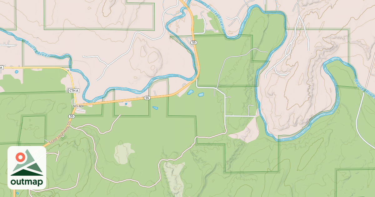 Map of Forest County Snowmobile