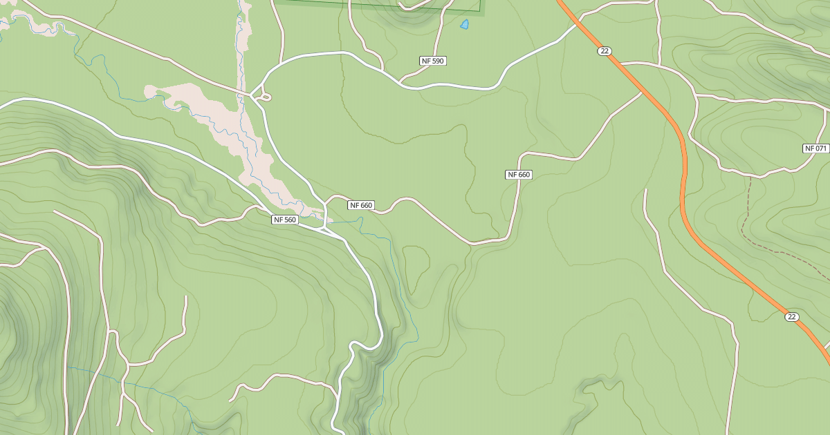 Map preview of LAVA LAKE RD