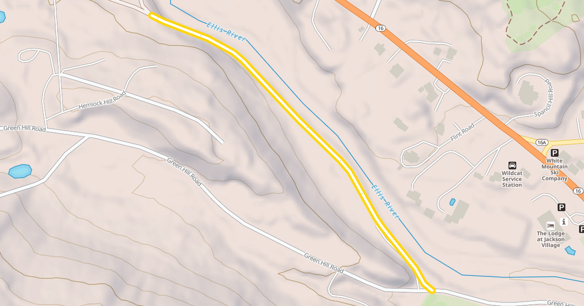 Map preview of Ellis River Trail