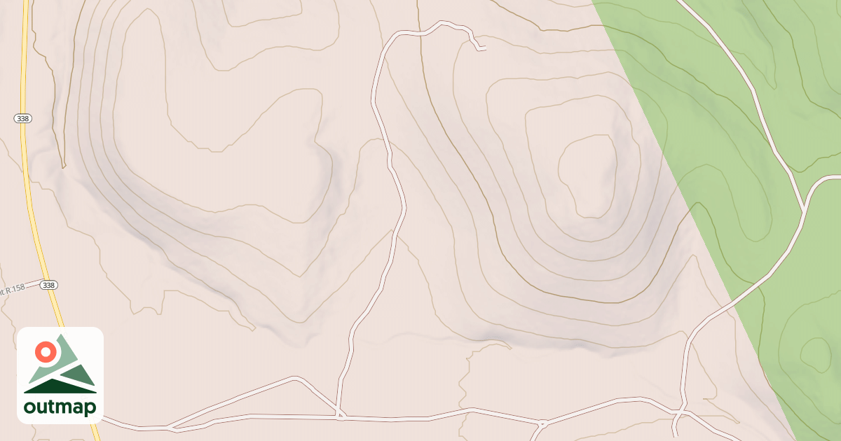 Map of NORTH LONG SPUR E