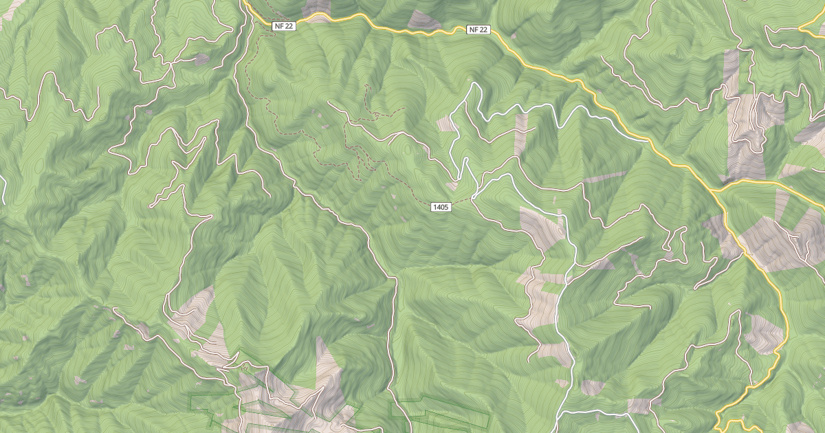 Map preview of 4WD NOONDAY WAGON ROAD