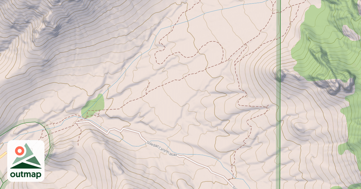 Map of Bar Canyon Trail