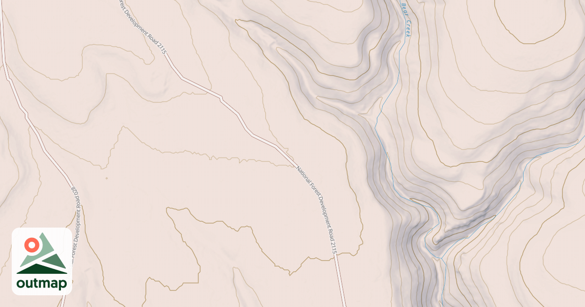 Map of USFS Motor Vehicle Use Map Roads {CFDDC3B1-3D29-4511-BA30-B7E867CBF22D}