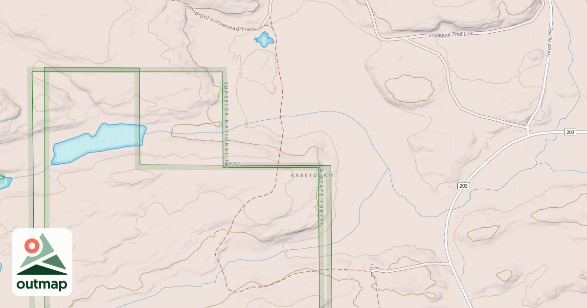 Map of David Dill-Arrowhead State Trail