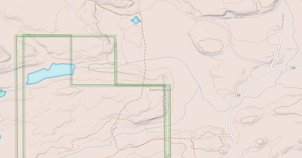Map preview of David Dill-Arrowhead State Trail
