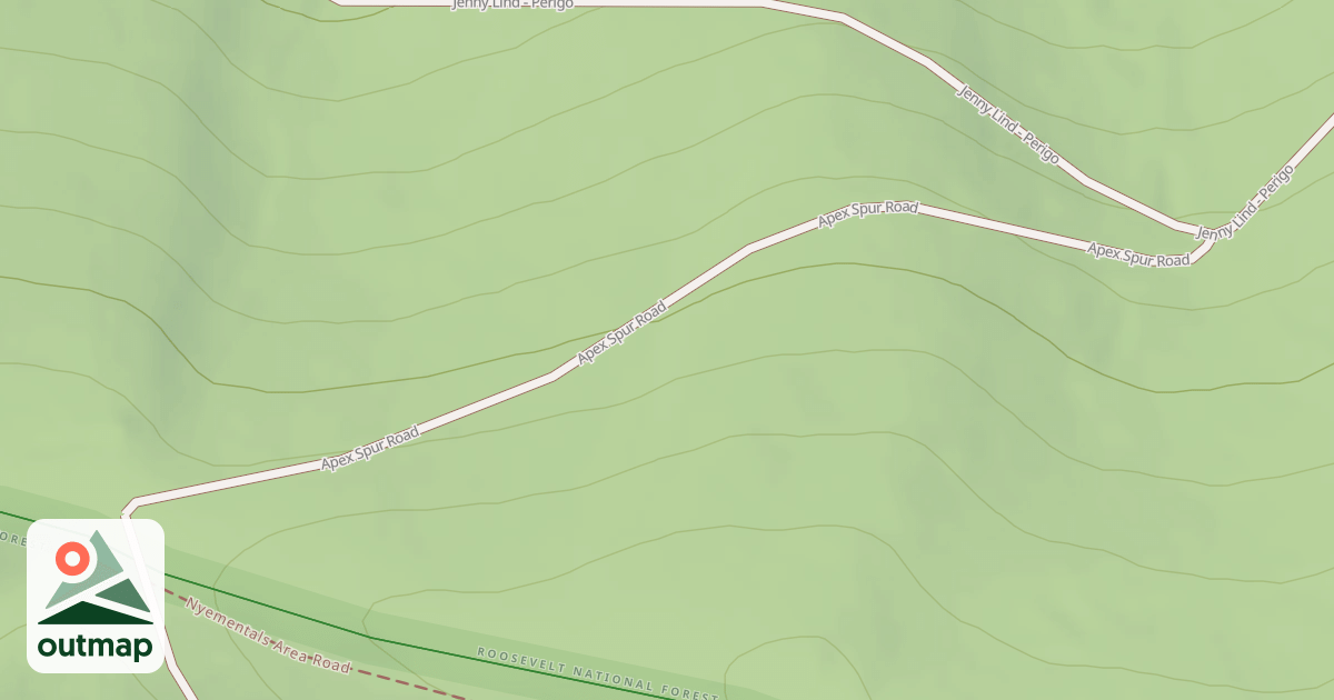 Map of APEX SPUR