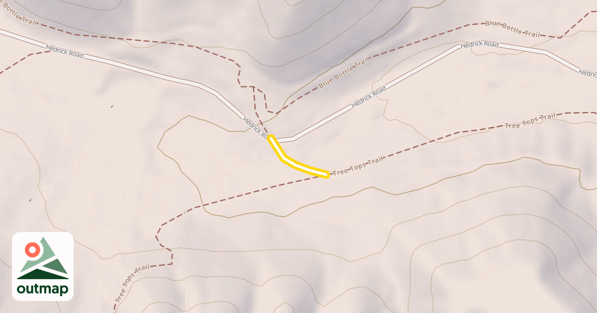 Map of Blue Bottle Trail