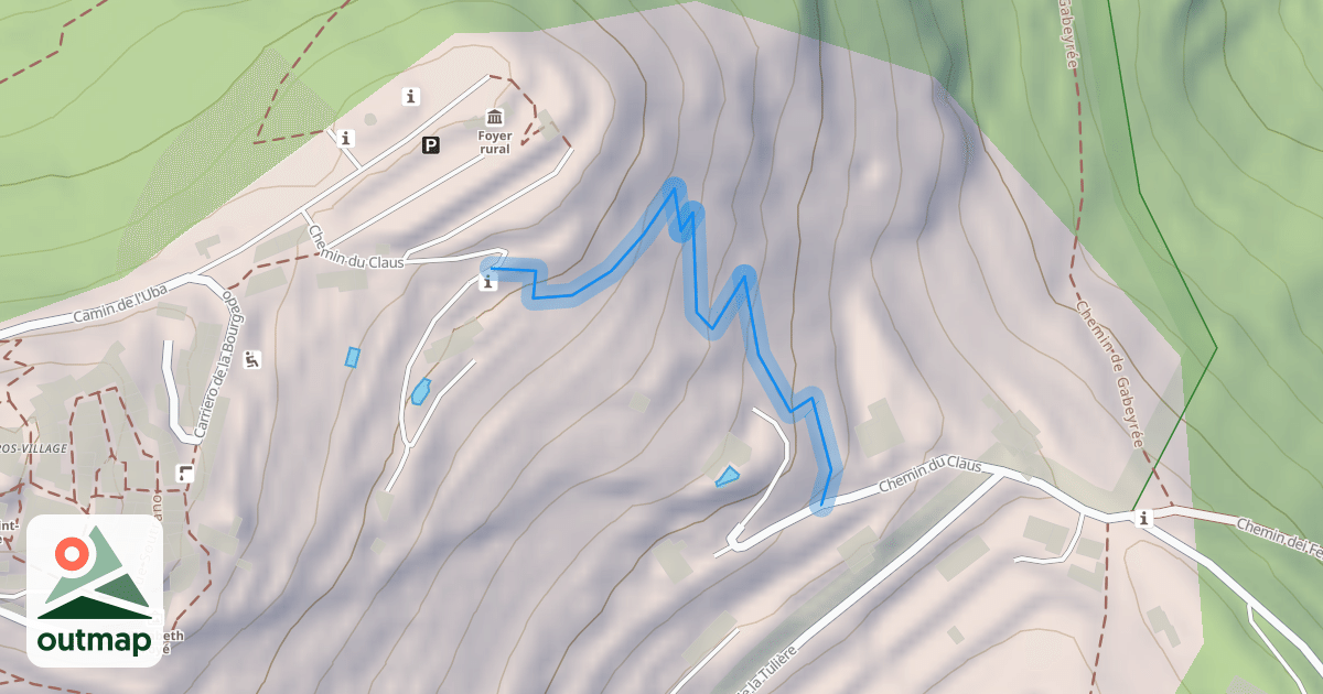 Map of Chemin du Claus