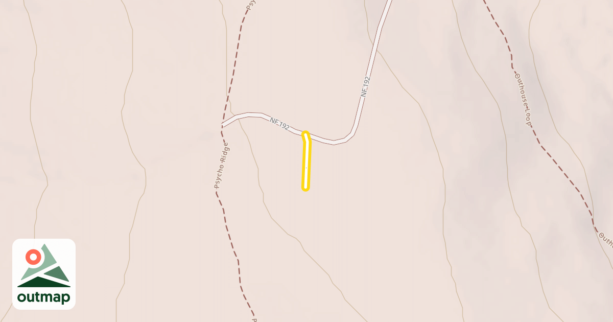 Map of Psycho Ridge