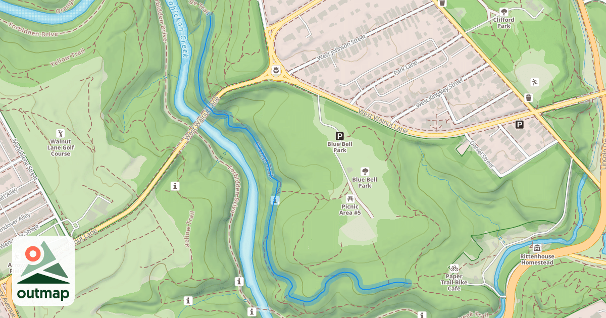 Map of Orange Trail
