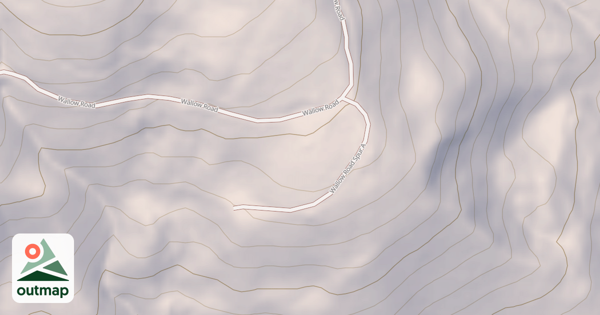 Map of WALLOW SPUR A