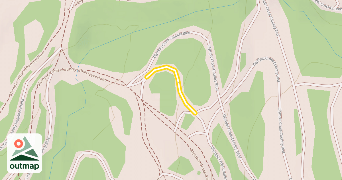 Map of Olympic Cross-Country Red
