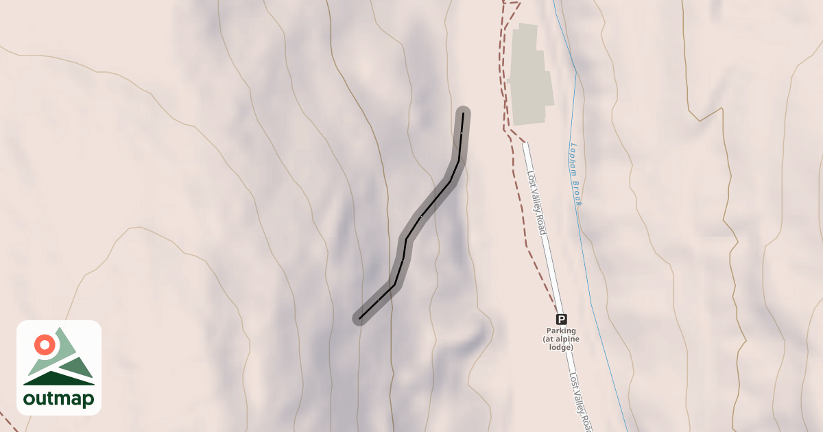 Map of Coyote Crosscut