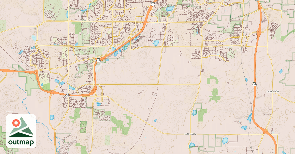 Map of Badger State Trail