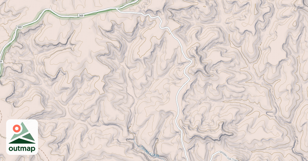Map of Stoopin Oak Trail