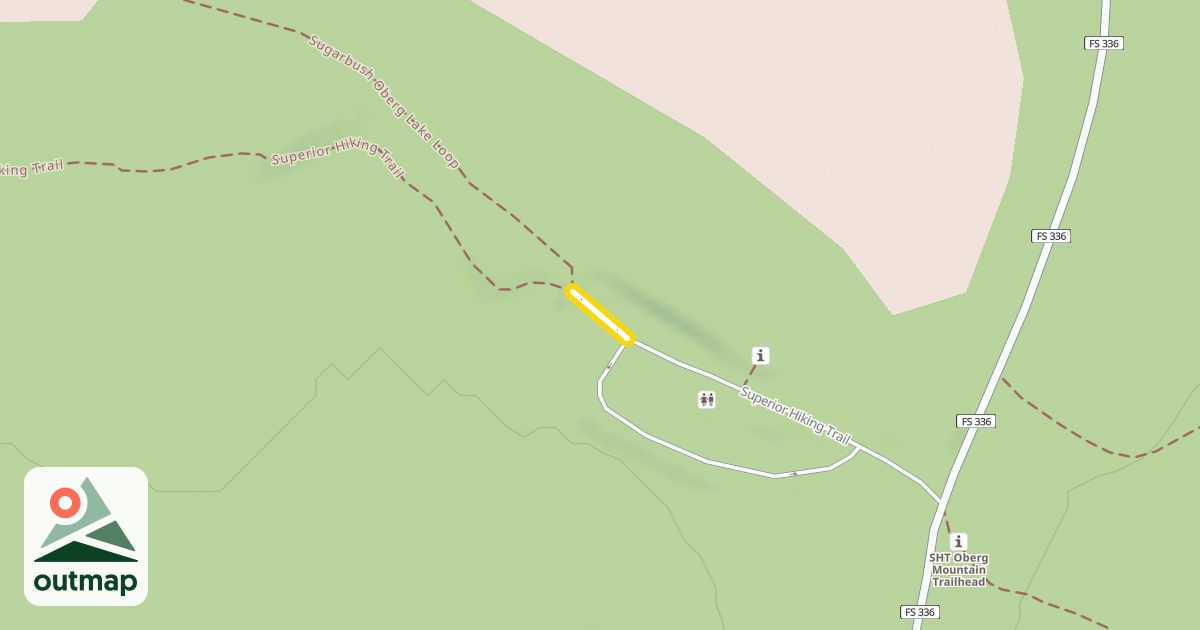 Map of Superior Hiking Trail