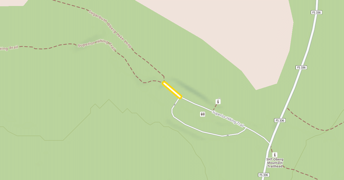 Map preview of Superior Hiking Trail