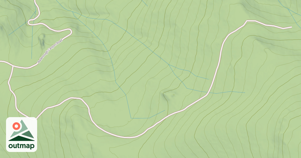 Map of BADENAUGH SPUR