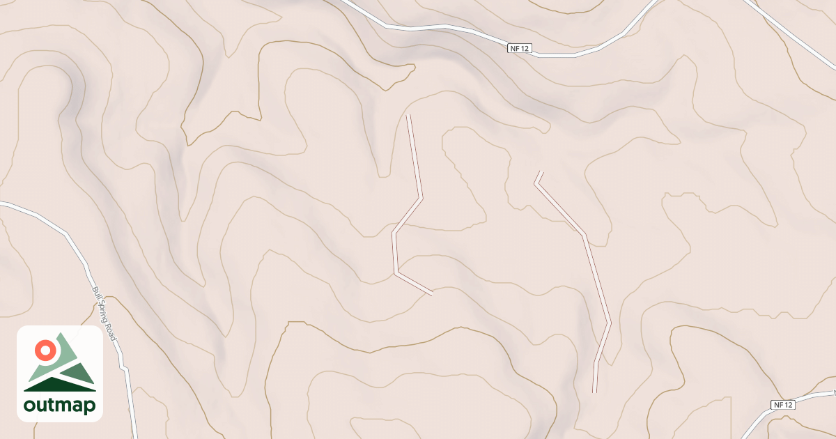 Map of USFS Motor Vehicle Use Map Roads {137E1512-2B3A-4A18-ABBA-E6DB4450B4BC}