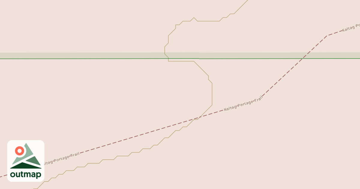 Map of Willow to Nome Winter Trail