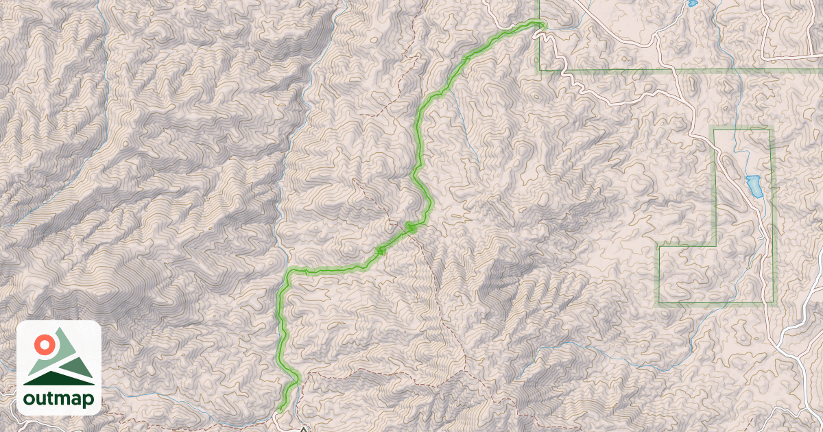 Map of Fernandez Trail (lower)