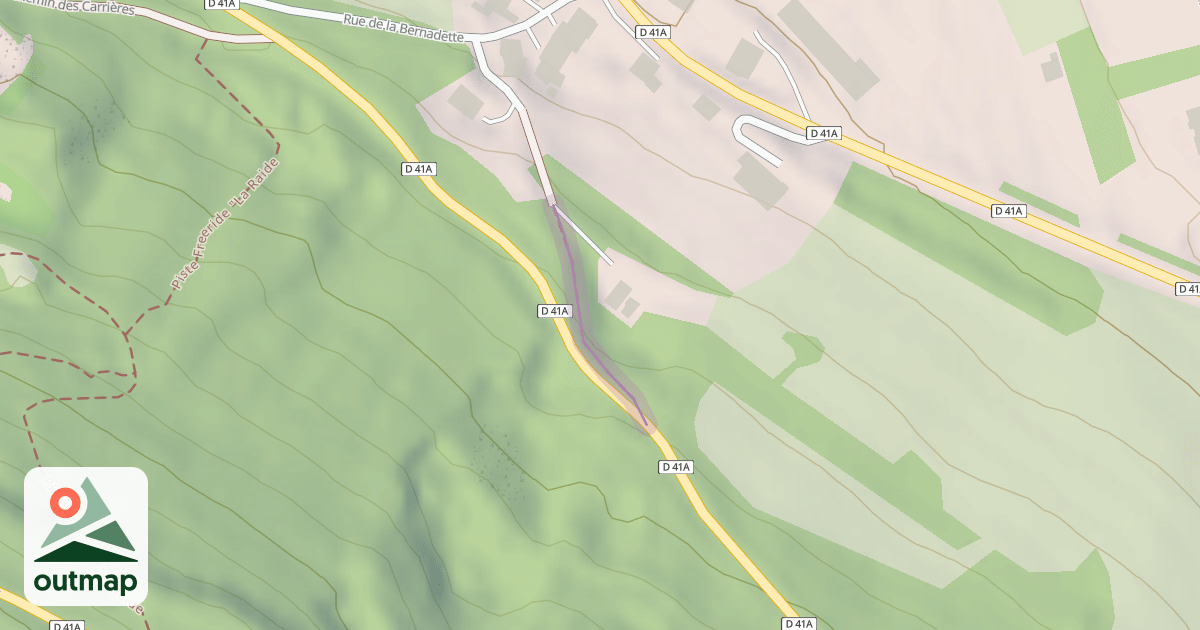Map of Piste Freeride "La Source