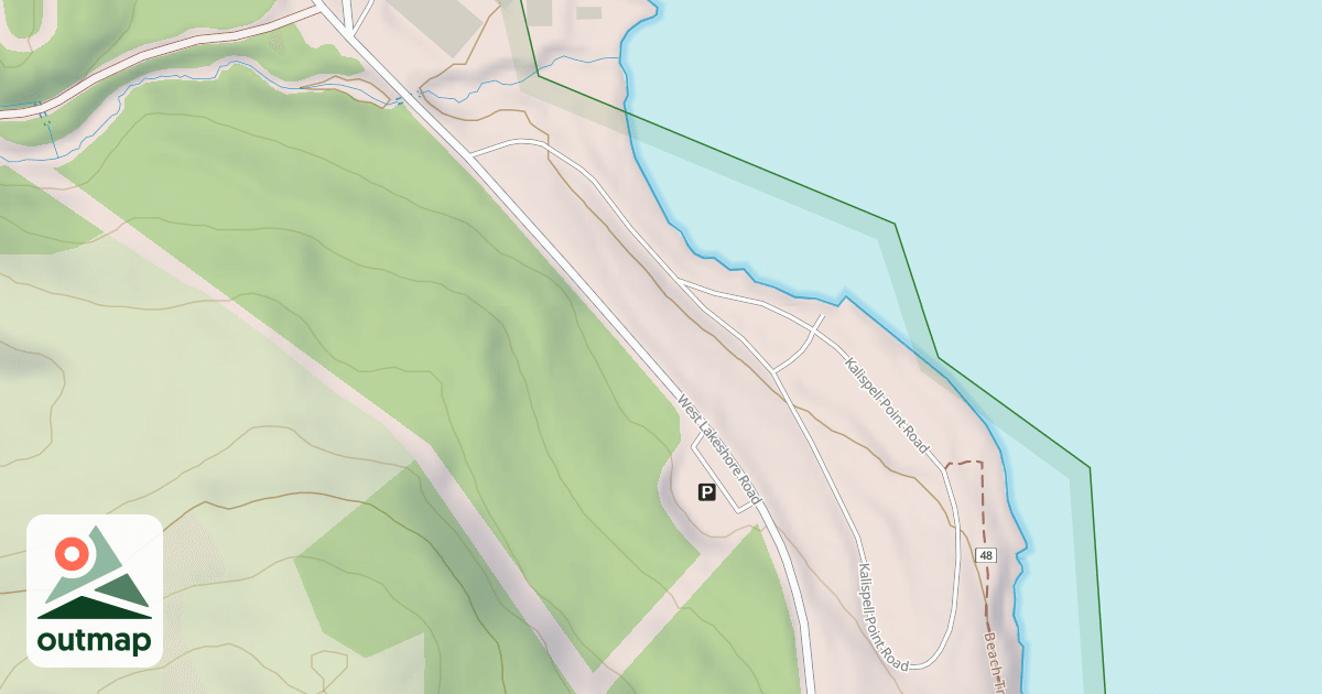 Map of KALISPELL POINT