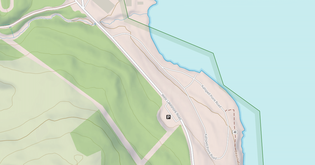 Map preview of KALISPELL POINT