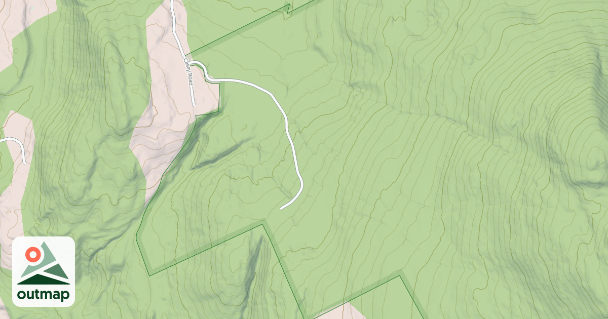 Map of Blue Ridge Mountain