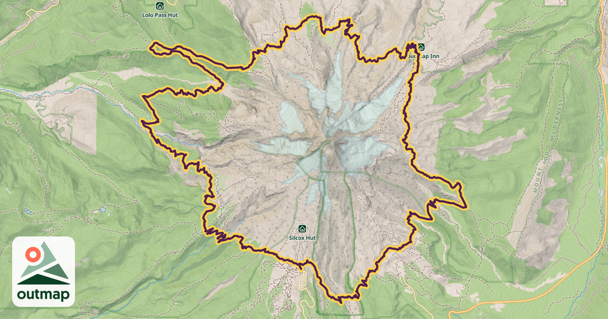 Map of Timberline Trail in Clackamas