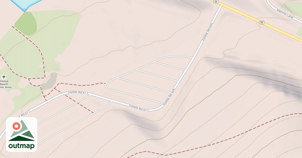 Map of KINZUA BEACH - C