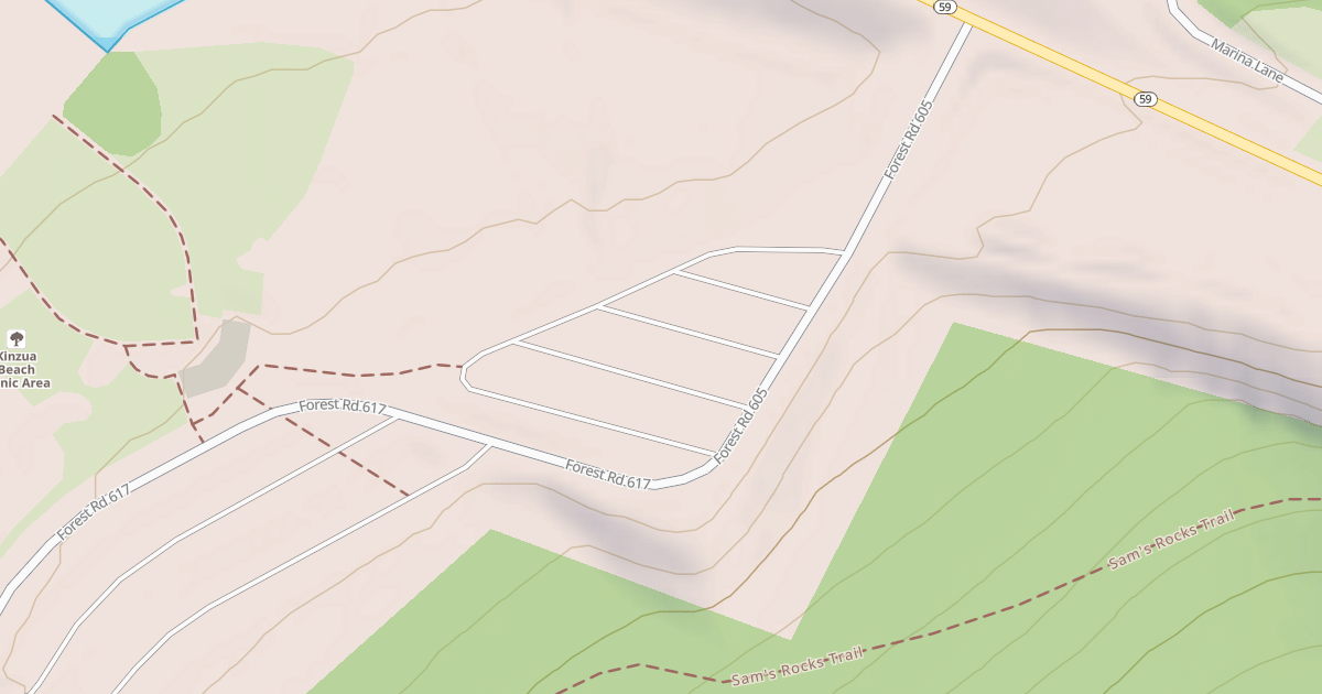 Map preview of KINZUA BEACH - C