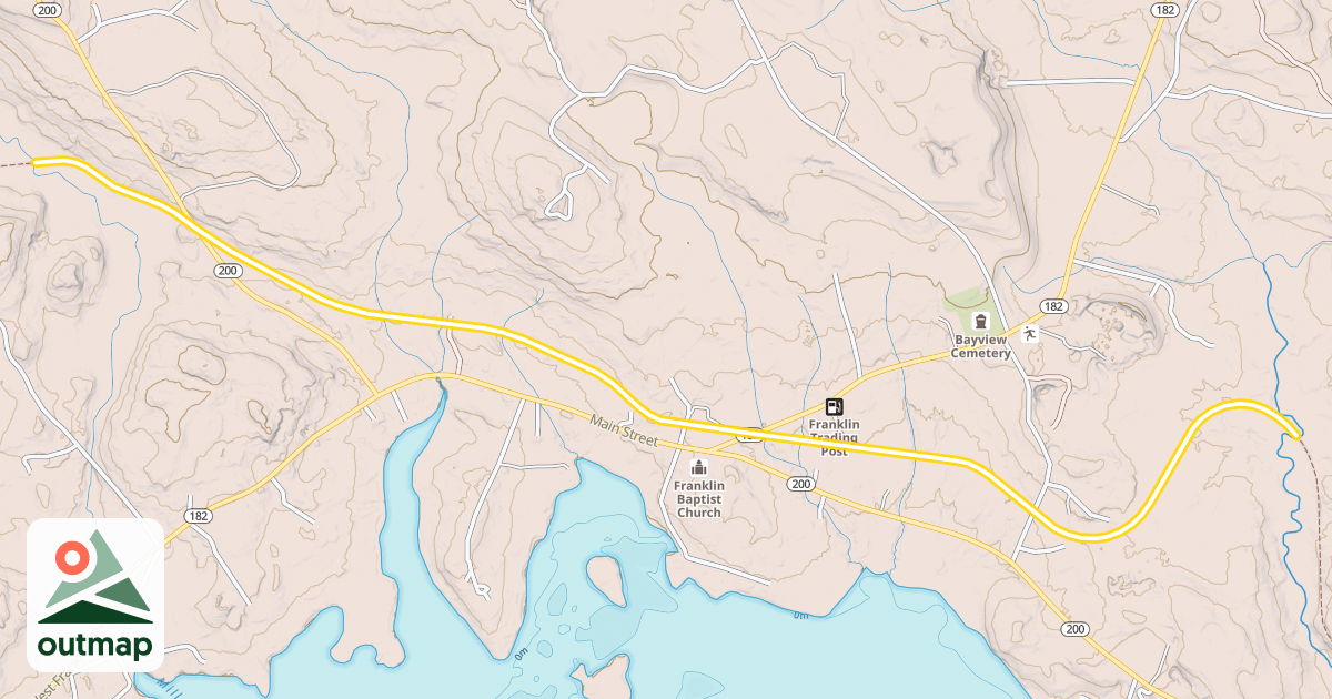 Map of Down East Sunrise Trail