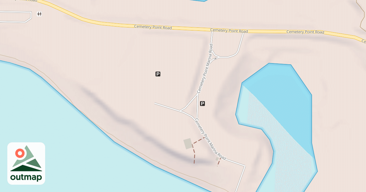 Map of CEMETERY POINT PK