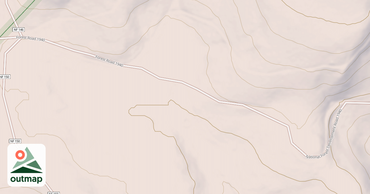 Map of 1940 Road Snowmobile