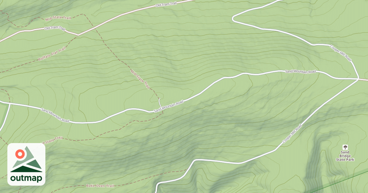 Map of Bald Eagle State Forest Snowmobile Trails