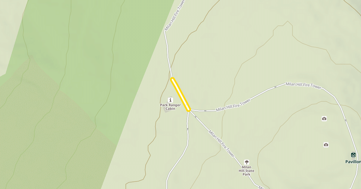 Map preview of Milan Hill Fire Tower
