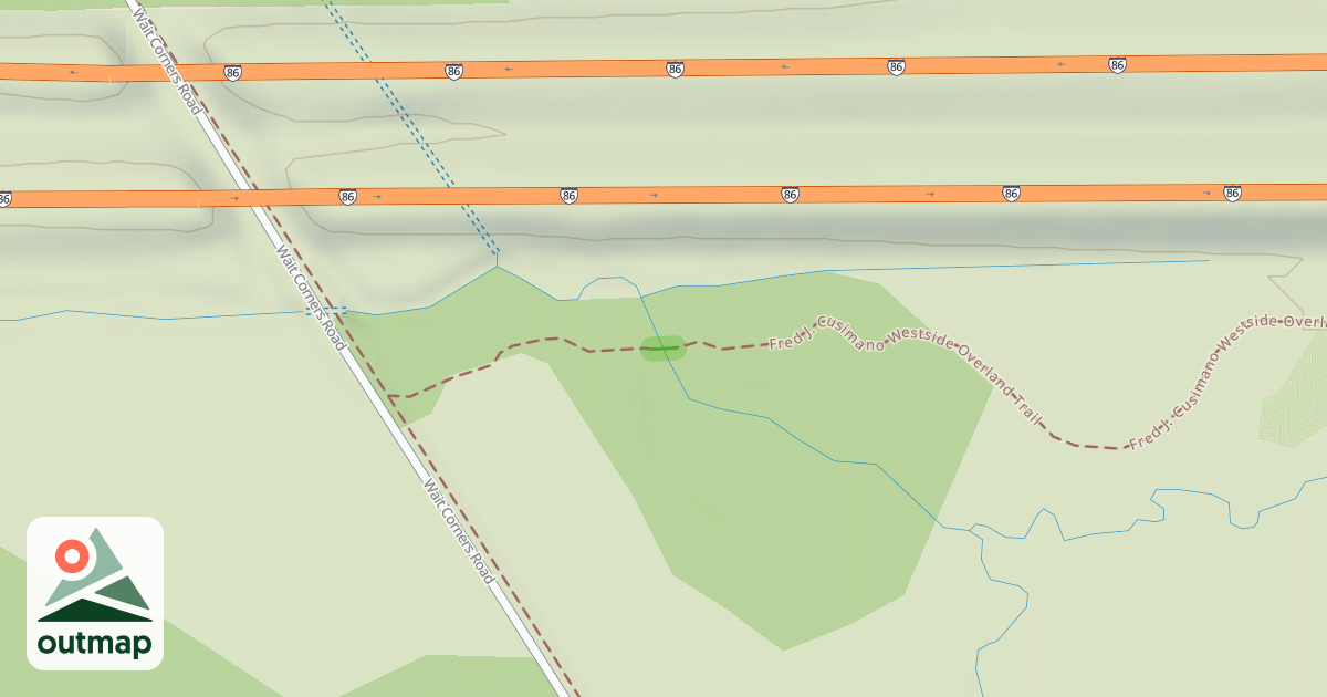 Map of Fred J. Cusimano Westside Overland Trail