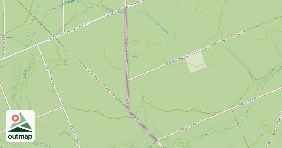 Map of Route de la Haute Rue
