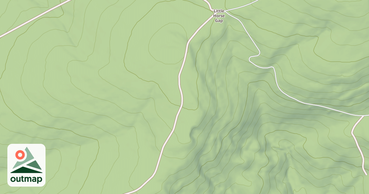 Map of LITTLE HORSE SPUR
