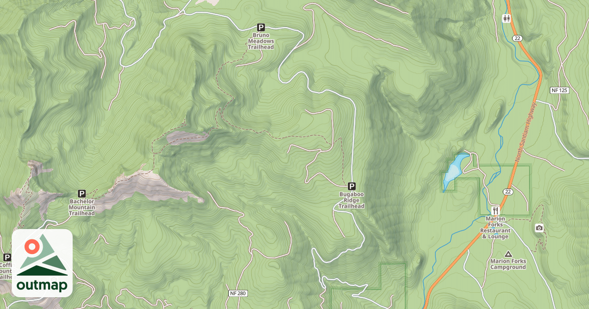 Map of BRUNO MEADOWS-COOPER-BU*