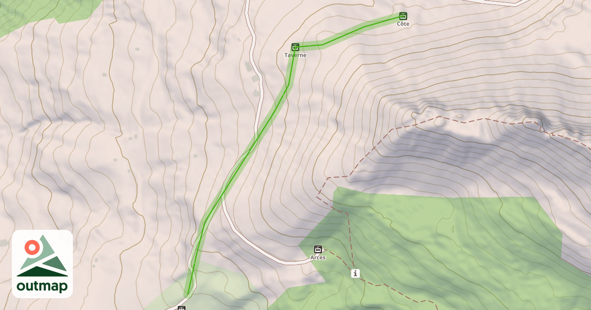 Map of La Sapinière