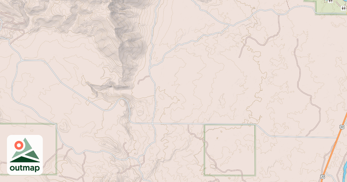 Map of N.ANTELOPE FLAT