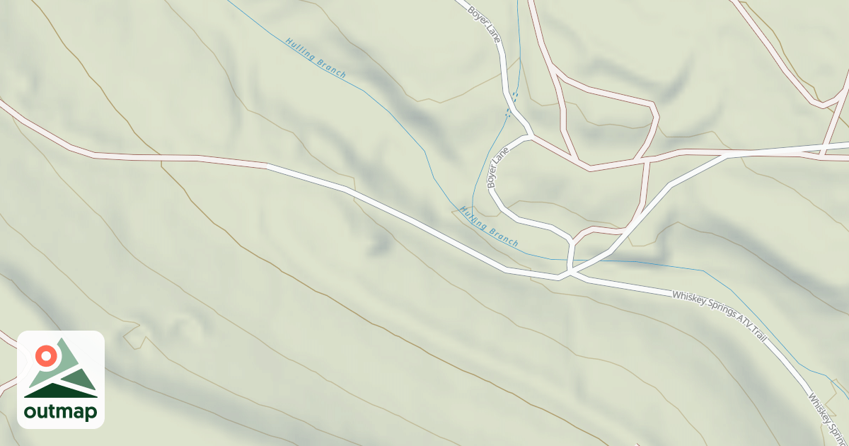 Map of Whiskey Springs Trails